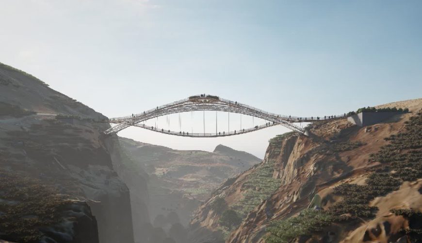 احداث نخستین پل سه طبقه و صخره ای در شهر سرعین