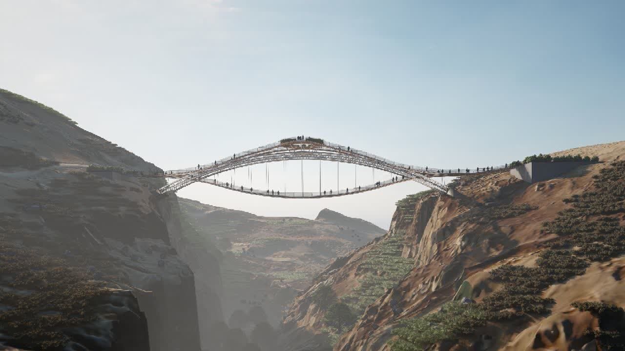 احداث نخستین پل سه طبقه و صخره ای در شهر سرعین